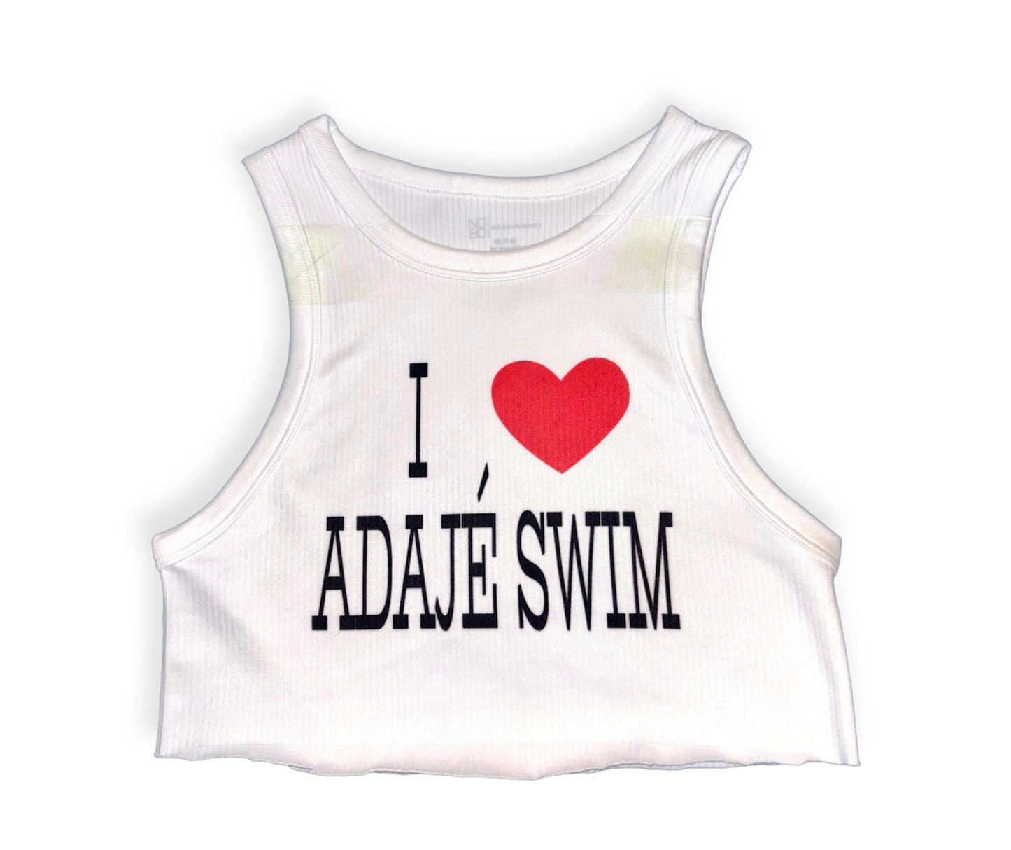 I Heart Adaje Swim tee