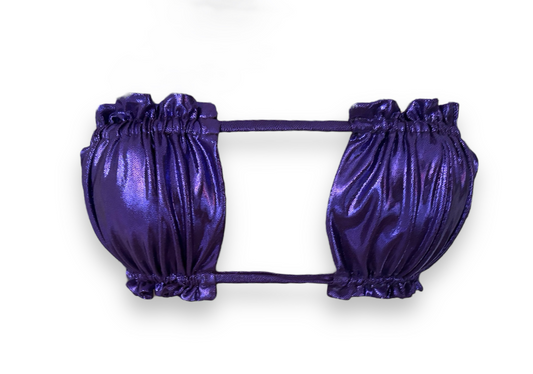 Purple strapless bikini top