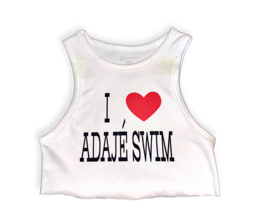 I Heart Adaje Swim tee